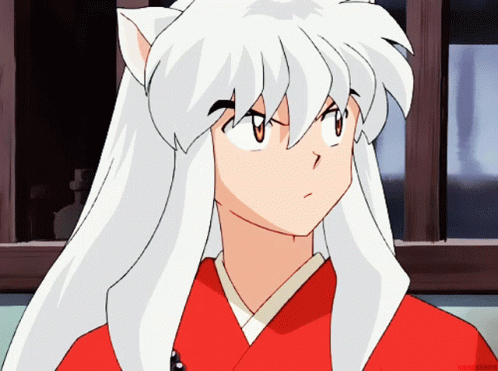 Inuyasha Eating Fishball GIF