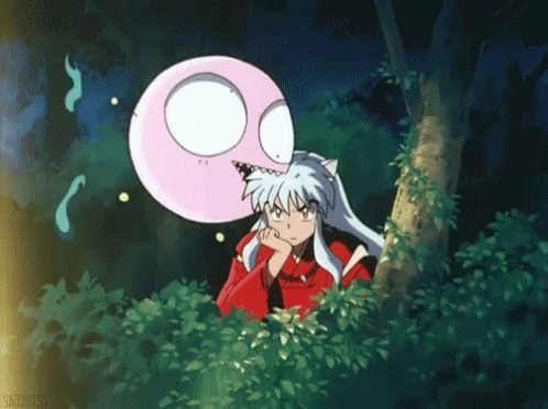 Inuyasha Ignoring The Ghost GIF
