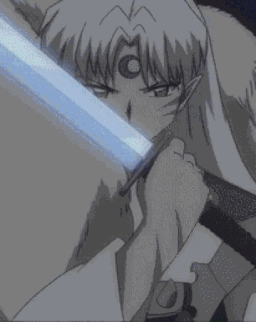 Inuyasha Sesshomaru Tenseiga Anime Sword GIF