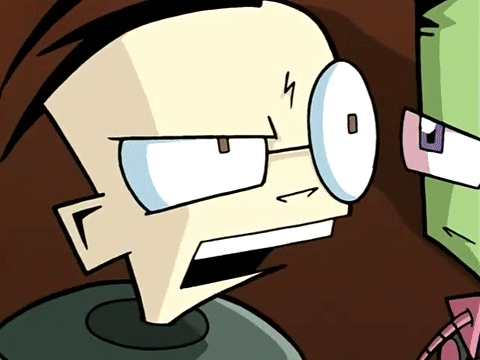 Invader Zim Dib Whispering GIF
