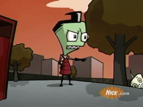 Invader Zim Feeling Pain GIF