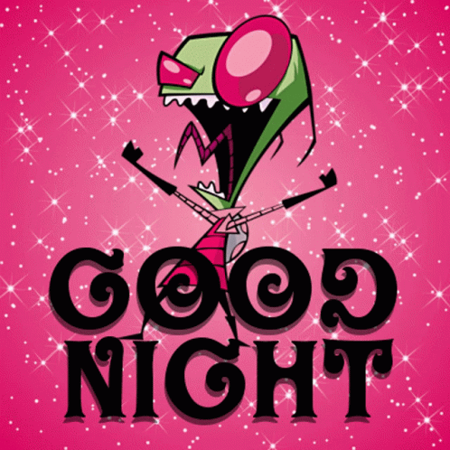 Invader Zim Good Night Greeting GIF