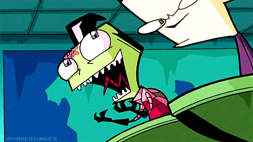 Invader Zim Laughing Hysterically GIF