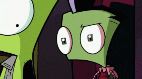 Invader Zim Suspecting Gir GIF