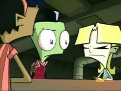 Invader Zim Talking With Girls GIF