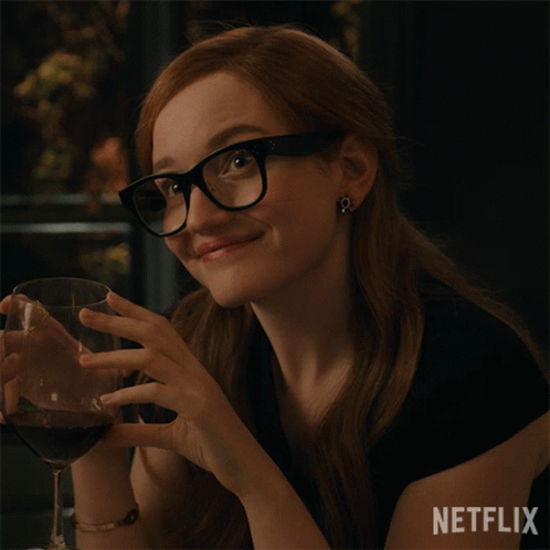 Inventing Anna Drinking Wine GIF