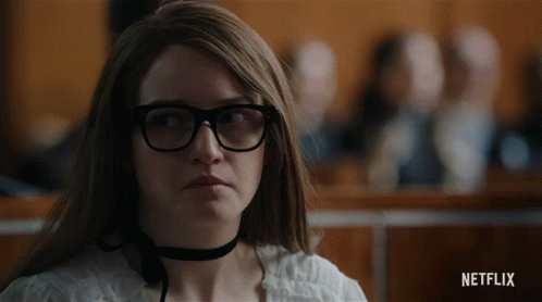 Inventing Anna Blank Face In Court GIF