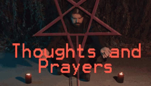 Inverted Star Thoughts And Prayers GIF