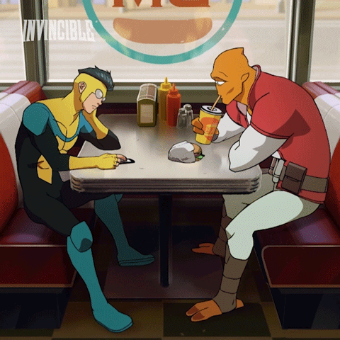 Invincible Mark At Restaurant GIF