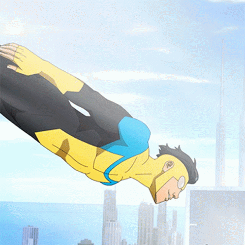 Invincible Mark Fast Landing GIF