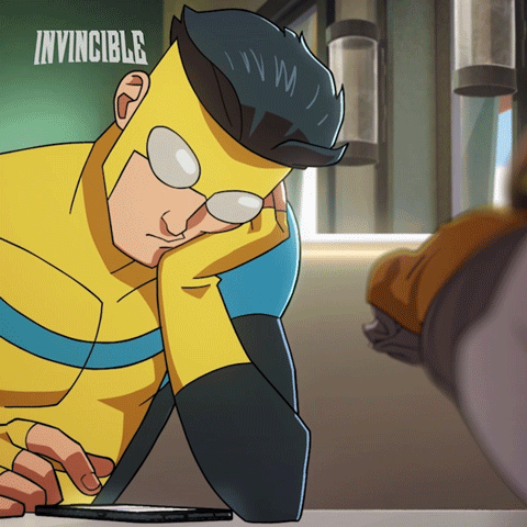 Invincible Phone Taps Mark GIF