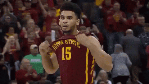 Iowa State Basketball Player Thumbs Up