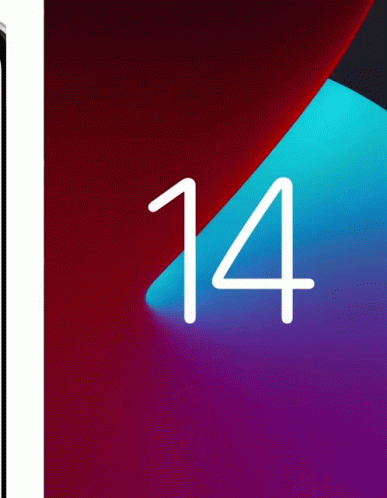 Iphone 14 Pro Rainbow Colored Number Text GIF