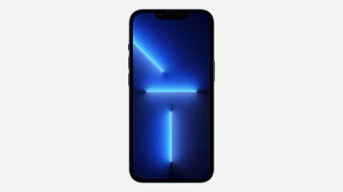 Iphone 14 Pro Blue Vertical Light Home Screen GIF