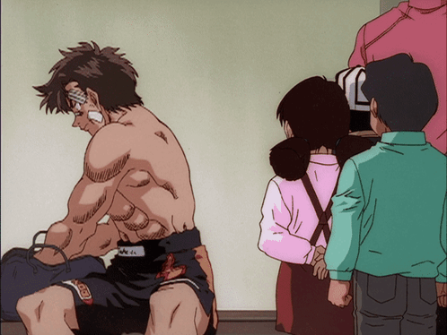Ippo Opponent Sendo Giving Gifts GIF