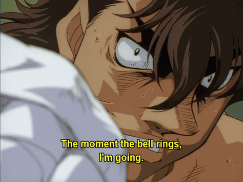Ippo Sendo Bell Ring Plans GIF