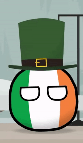 Ireland Countryballs Wearing A Hat GIF