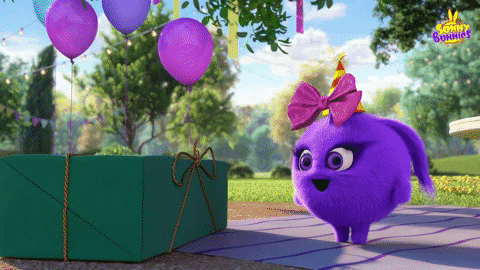 Iris The Cute Purply Sunny Bunnies GIF