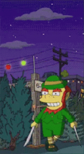 Irish Jig Leprechaun From The Simpsons GIF