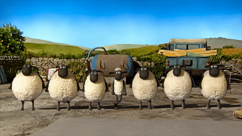 Irish Jig Shaun And Other Sheep GIF
