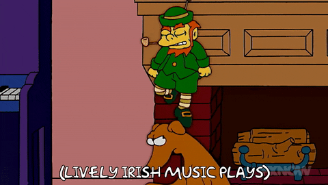 Irish Jig The Simpsons Leprechaun GIF