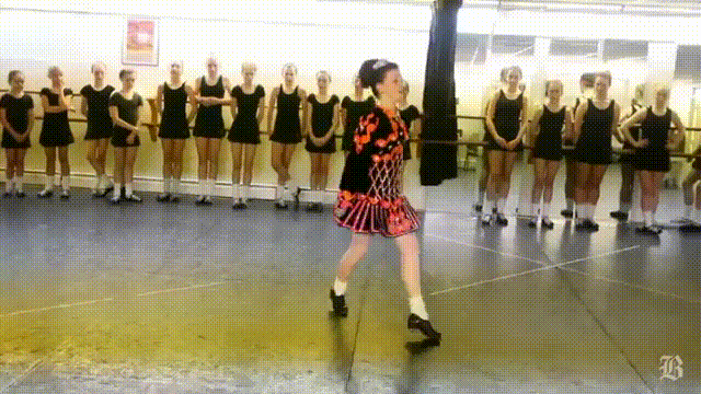 Irish Jig Young Girl Performing Solo GIF