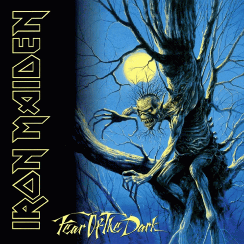 Iron Maiden 'S Fear Of The Dark Album Cover Features A Tree Monster GIF