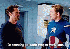 Iron Man and Captain America Talking