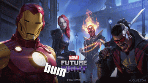 Iron Man and Ghost Rider Marvel Future Fight Poster