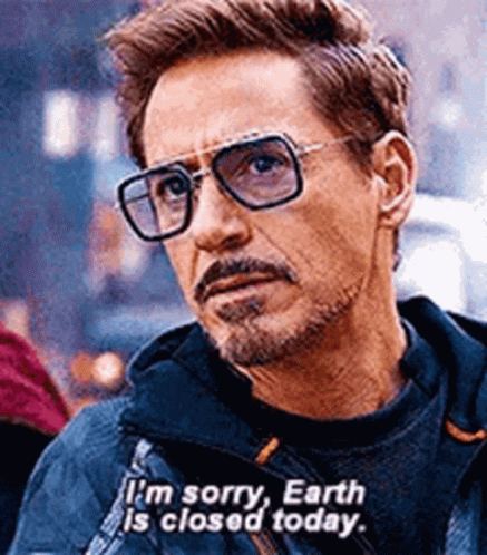 Iron Man Earth Is Closed GIF