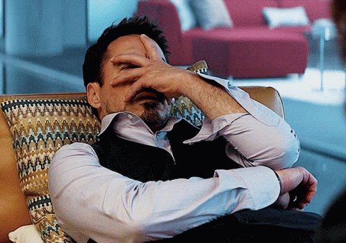 Iron Man Face Palm GIF