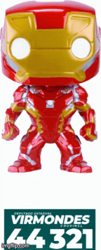Iron Man Funko Pop Number 44 321 GIF