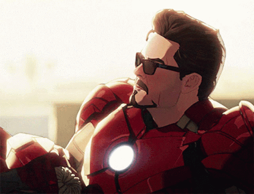 Iron Man In Sunglasses And Suit GIF
