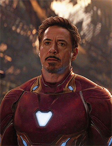 Iron Man Saddened GIF
