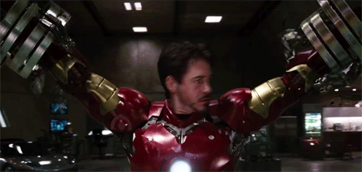 Iron Man Tony Star Suit Transformation GIF
