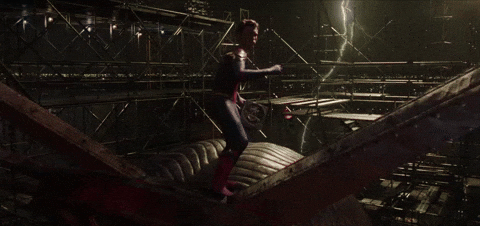 Iron Spider Back Turn On Air GIF