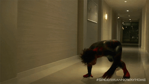 Iron Spider Never Giving Up GIF