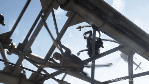 Iron Spider Spiderman Versus Doctor Octopus GIF