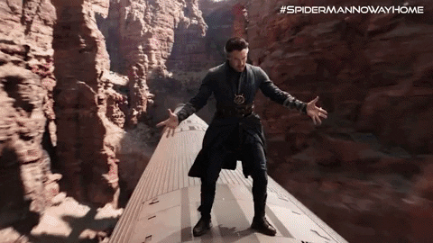Iron Spider Versus Doctor Strange GIF