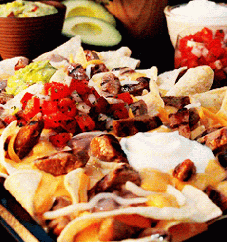 Irresistible Loaded Nacho GIF