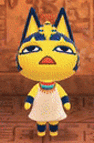Irritated Ankha Shaking Head GIF