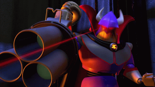 Irritated Emperor Zurg Firing Attack GIF
