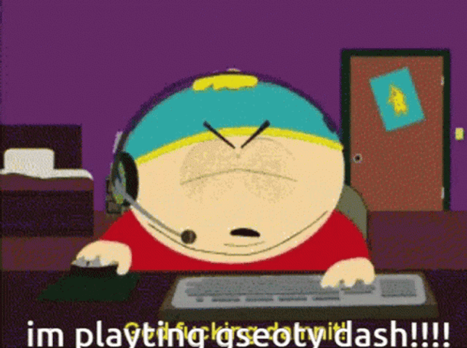 Irritated Eric Cartman Having Tantrum GIF