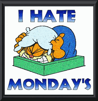 Irritated Garfield I Hate Monday GIF