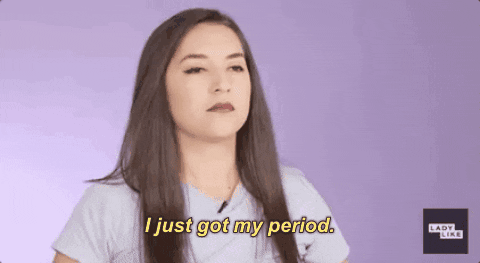 Irritated Lady Just Got Period GIF