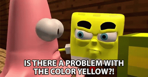 Is There Problem With Yellow Spongebob GIF