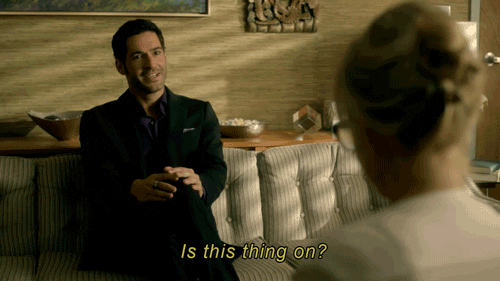Is This Thing On Lucifer Morningstar GIF