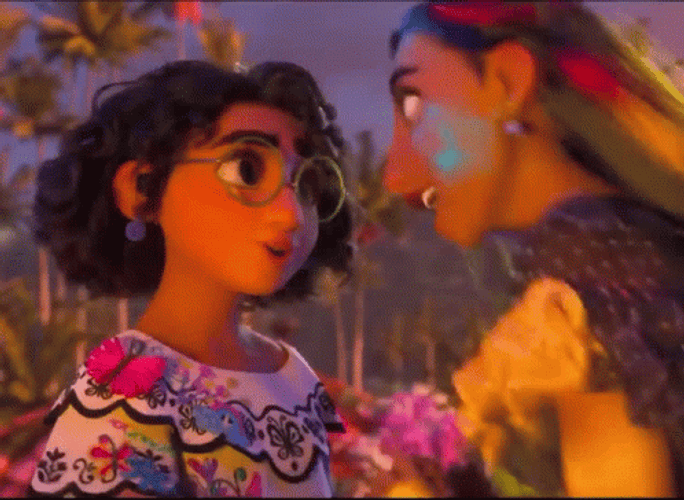 Isabela And Mirabel Swinging Encanto GIF