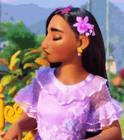Isabela Madrigal Annoyed Reaction Encanto GIF