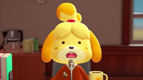 Isabelle In Awe In The Kitchen GIF